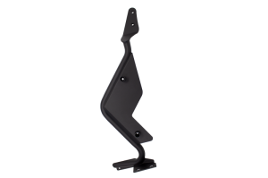 Jeep Wrangler JKU Exterior Jack Mount - Front Driver Side - Go Rhino - Exterior Hi-Lift Jack Mount - Textured Black - `07-`18